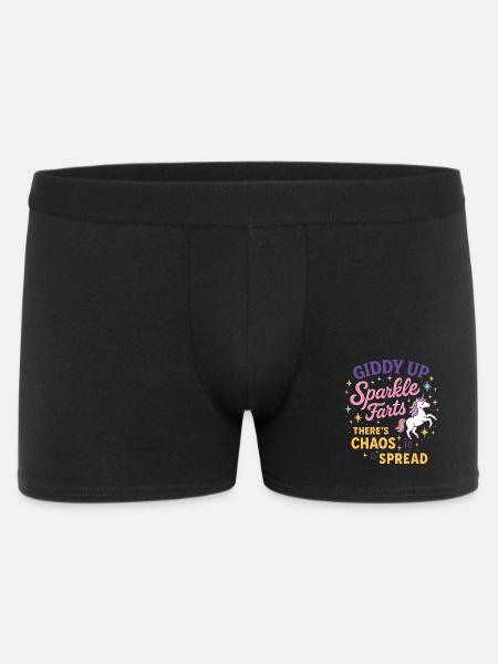 Giddy Up Sparkle Farts Chaos to Spread - Men's Boxer Shorts - black
