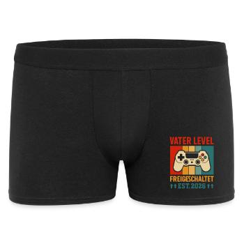 Gambler Dad FATHER LEVEL UNLOCKED EST 2026 - Men's Boxer Shorts - black - Front