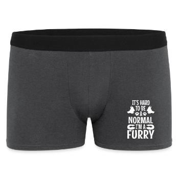Je suis un plâtre avec ça - Boxer Homme - charbon - Devant
