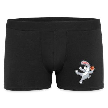 Rabbit Handball Player Handball - Men's Boxer Shorts - black - Front