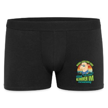 Mom-to-be MAMA LLAMA DING DONG Funny - Men's Boxer Shorts - black - Front