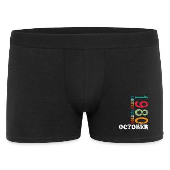Anniversaire Octobre 1980 - Anniversaire Octobre 1980 - Boxer Homme - noir - Devant