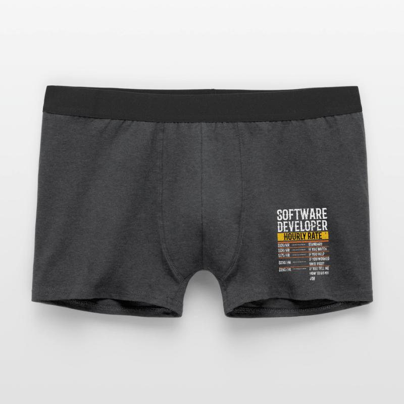 Software Developer Hourly Rate Software Developer Men's Boxer Shorts