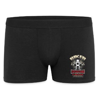 38. Geburtstag Motorradfahrer Motorrad - Männer Boxer Shorts - Schwarz - Vorne