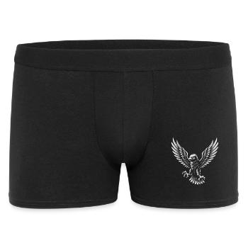 Faucon majestueux planant haut design - Boxer Homme - noir - Devant