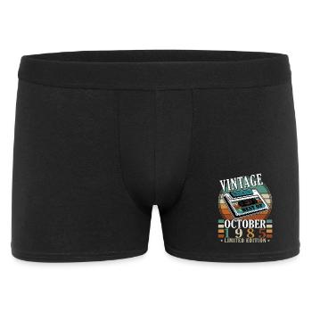October 1985 Birthday 1985 Born October 1985 - Men's Boxer Shorts - black - Front