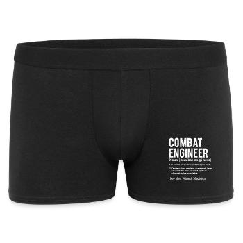 Combat Engineer Definition Veteran Humor Gift - Men's Boxer Shorts - black - Front