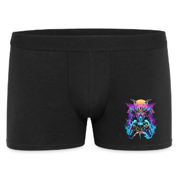Gaming Controller Samurai Mask Ronin Gambler Motif - Men's Boxer Shorts - black - Front