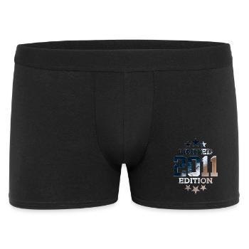 LIMITED EDITION 2011 15. GEBURTSTAG - Männer Boxer Shorts - Schwarz - Vorne