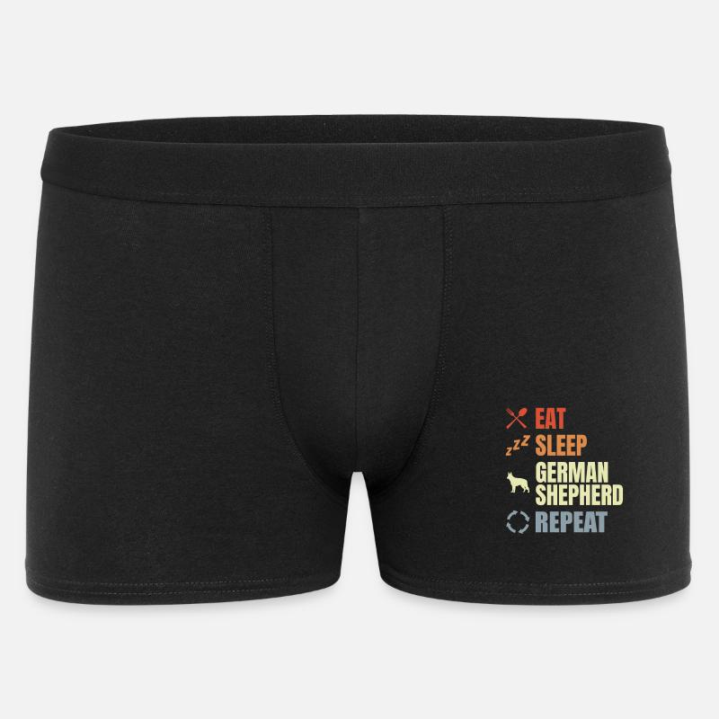 Schäferhund Routine - Männer Boxer Shorts - Schwarz