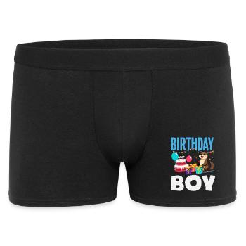 This Otter is 2 - Cute Birthday Motif - Men's Boxer Shorts - black - Front