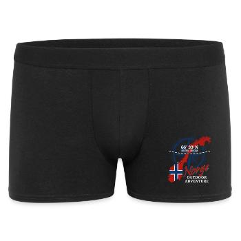 Arctic Circle Norge - Norway Vacation Nature Gift - Men's Boxer Shorts - black - Front