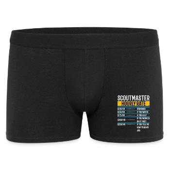 Scoutmaster Vintage Hourly Rate - Men's Boxer Shorts - black - Front