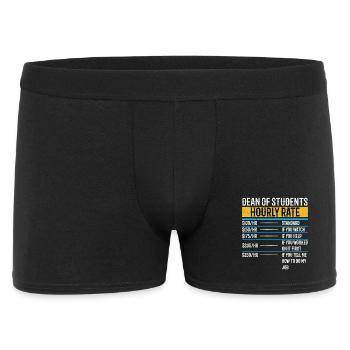 Funny Dean of Students Hourly Rate - Men's Boxer Shorts - black - Front