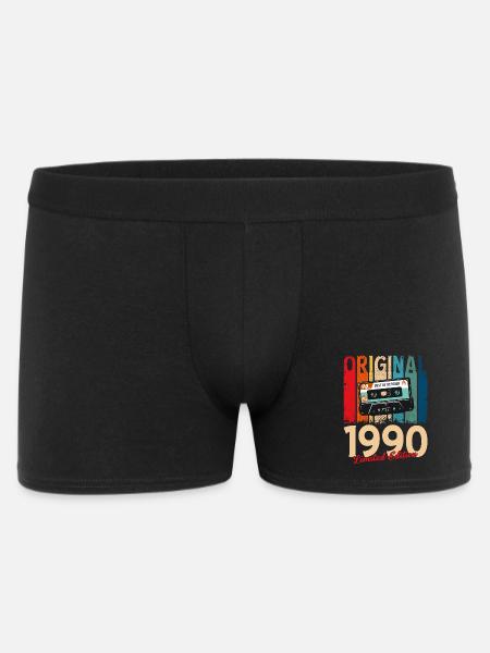 35th Birthday Cassette October Year 1990 - Men's Boxer Shorts - black