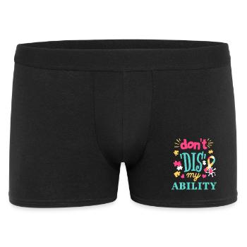 L’acceptation au lieu des préjugés - Boxer Homme - noir - Devant