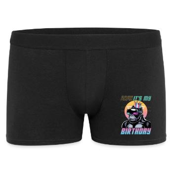 Birthday Gamer VR - Männer Boxer Shorts - Schwarz - Vorne