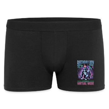 Birthday Gamer VR - Männer Boxer Shorts - Schwarz - Vorne