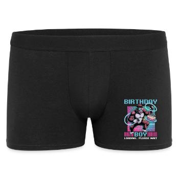 Birthday Gamer VR - Männer Boxer Shorts - Schwarz - Vorne