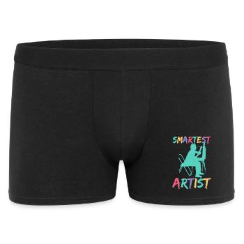 Artist Painter Graphic Smartest Artist Art Saying - Men's Boxer Shorts - black - Front
