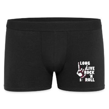 Long Live Rock 'n Roll Music Guitar Rock Band - Men's Boxer Shorts - black - Front