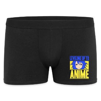 Anime Manga Otaku Kawaii Japon Cosplay Bande dessinée - Boxer Homme - noir - Devant