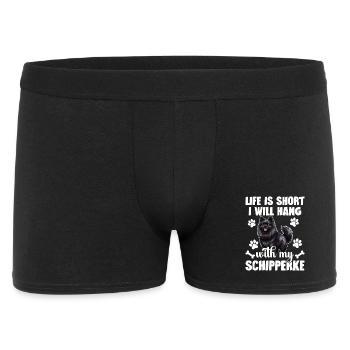 La vie est courte, je vais y aller avec mon - Boxer Homme - noir - Devant
