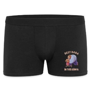Meilleur Baba - Türk Baba Father’s Day Bear Design - Boxer Homme - noir - Devant
