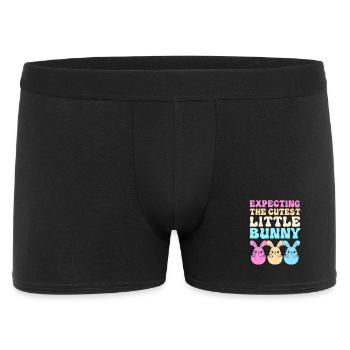 Gender Reveal Ostern Werdende Mutter - Männer Boxer Shorts - Schwarz - Vorne