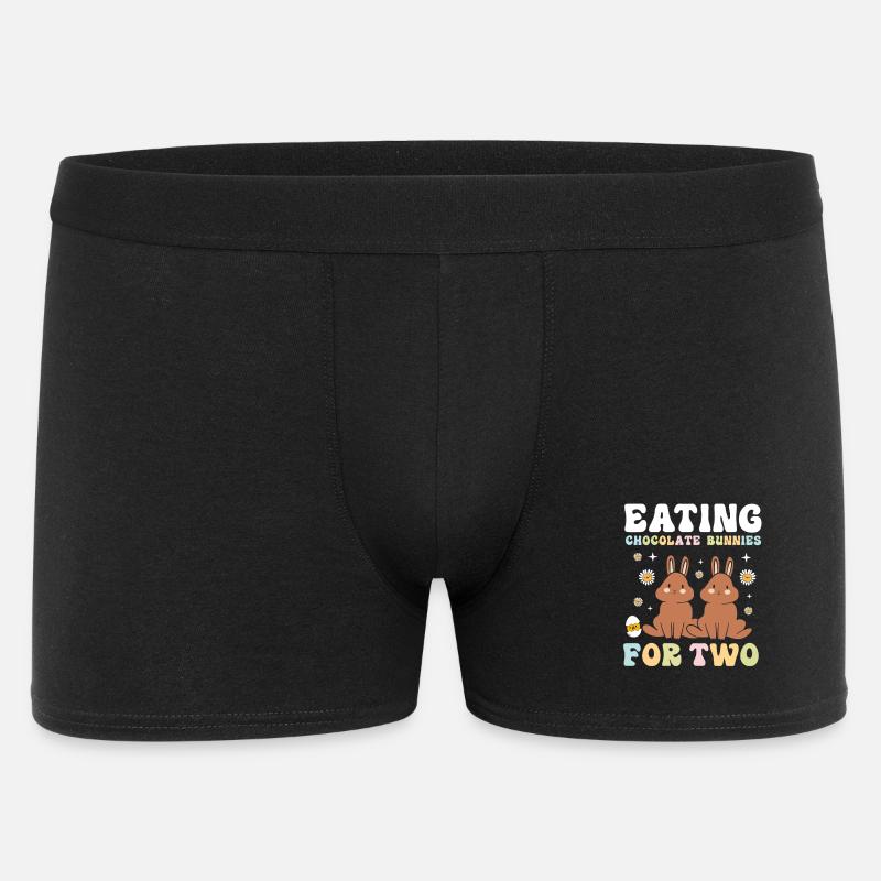 Werdende Mutter Ostern Gender Reveal - Männer Boxer Shorts - Schwarz