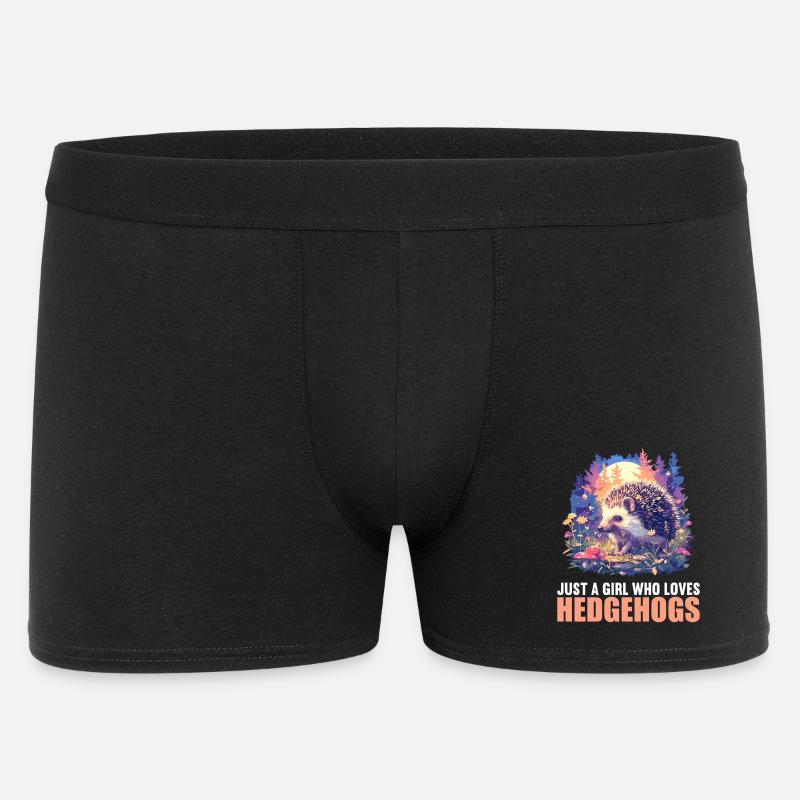 Igel - Männer Boxer Shorts - Schwarz