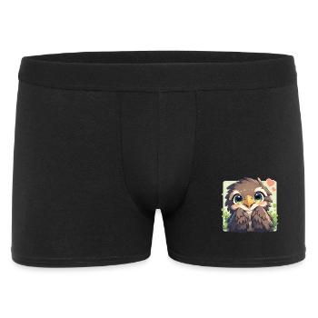 Adler - Männer Boxer Shorts - Schwarz - Vorne