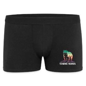 Expectant mother BEARS STRONG MAMA Funny - Men's Boxer Shorts - black - Front