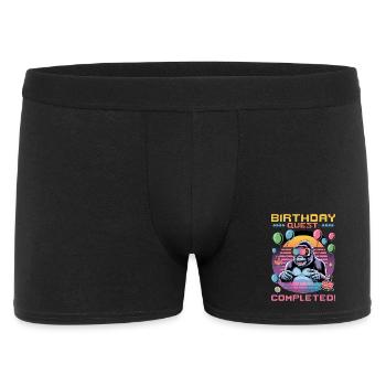 Birthday Gamer VR - Männer Boxer Shorts - Schwarz - Vorne