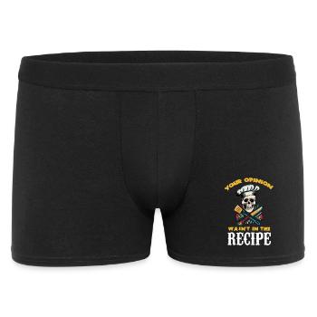 Your opinion was not in the recipe - Men's Boxer Shorts - black - Front