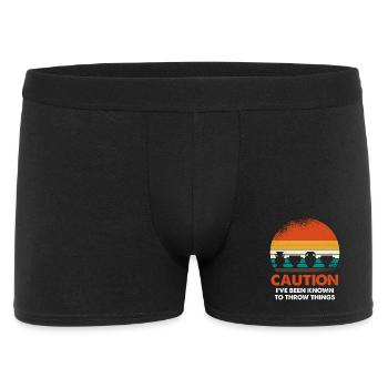 Retro Sonnenuntergang Töpfe - Männer Boxer Shorts - Schwarz - Vorne
