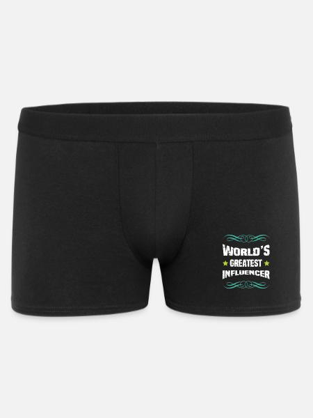 World's Best Influencer - Men's Boxer Shorts - black