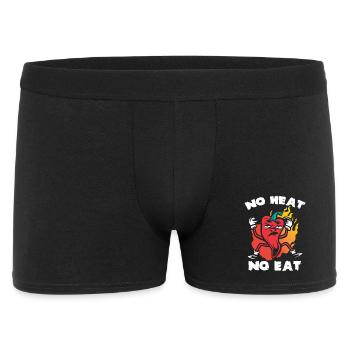 Chili Herz Kein Fleisch - Männer Boxer Shorts - Schwarz - Vorne