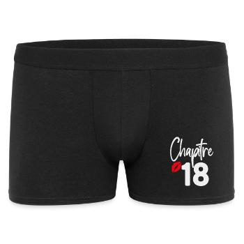 Design Geburtstag 18 Jahre altes Mädchen Kapitel 18 - Männer Boxer Shorts - Schwarz - Vorne