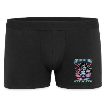 Birthday Gamer VR - Männer Boxer Shorts - Schwarz - Vorne