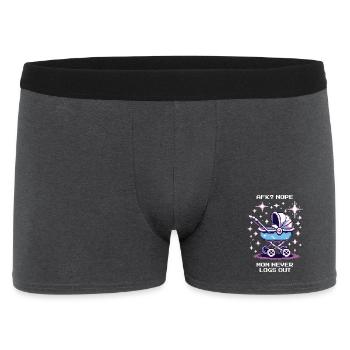 AFK? Mom never logs out | Gamer Mom, Parents - Men's Boxer Shorts - charcoal grey - Front