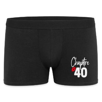 Chapitre 40 cadeau d’anniversaire femme 40 ans - Boxer Homme - noir - Devant