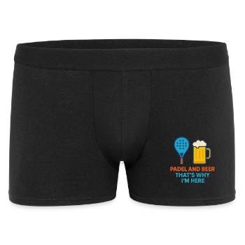 Padel And Beer That's Why I'm Here Fun Padel - Men's Boxer Shorts - black - Front