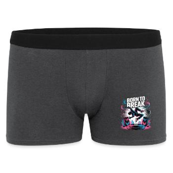 Streetdance Beat – Urban DJ Music Design - Men's Boxer Shorts - charcoal grey - Front