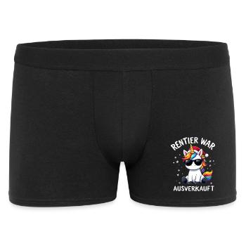 Christmas Reindeer Was Sold Out Unicorn - Men's Boxer Shorts - black - Front