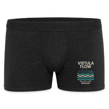 Vistula Flow Warsaw Skyline Design - Men's Boxer Shorts - black - Front