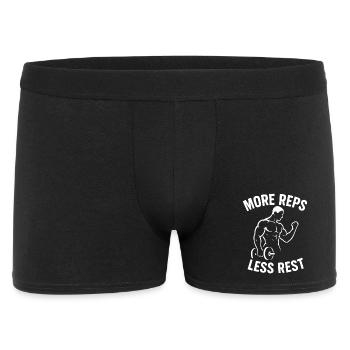 More Reps Less Rest Calisthenics Fitness Gym - Men's Boxer Shorts - black - Front