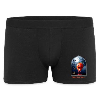 Erdbeer Halloween - Berry Scary Night - Männer Boxer Shorts - Schwarz - Vorne