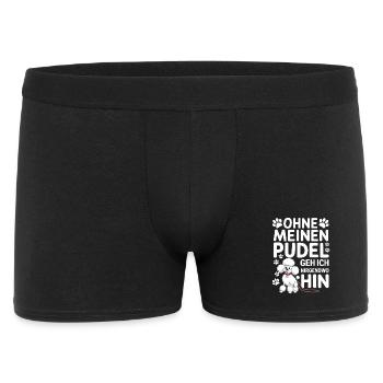 I don't go anywhere without my poodle - Men's Boxer Shorts - black - Front