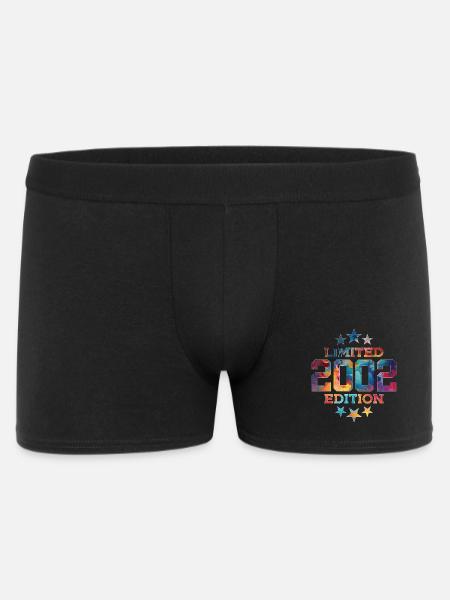 LIMITED EDITION 2002 24TH BIRTHDAY - Men's Boxer Shorts - black